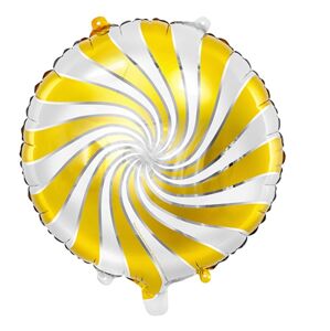 BALÓNIK fóliový cukrík zlatý 35 cm