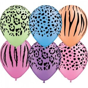 Balónik latexový Neon Safari 28 cm 1 ks