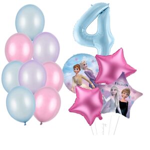 Balónové bukety Frozen 4. narodeniny