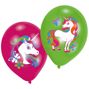 Balóniky latexové Jednorožec 27,5 cm 6 ks