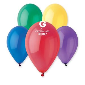 Balóniky latexové kryštálové 30 cm 100 ks