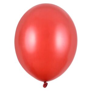 Balóniky latexové metalické červené 23 cm 1 ks