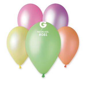 Balóniky latexové neónové 33 cm 50 ks