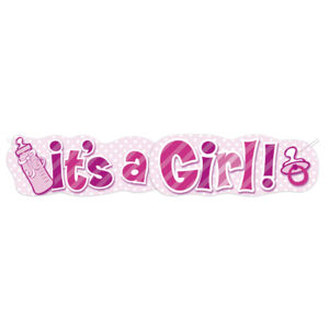 Banner s nápisom It 'a Girl