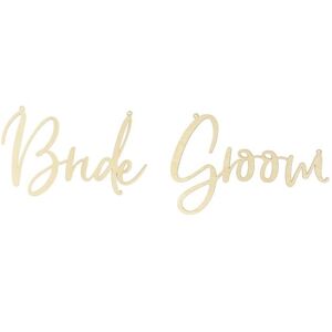 CEDUĽKY na stoličku Bride Groom drevené