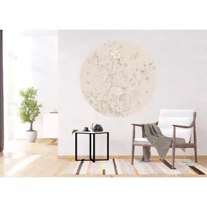 Samolepiaca vliesová fototapeta na stenu Jemné kvety | 140 x 140 cm | CR 3337-017