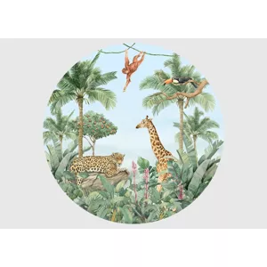 Samolepiaca vliesová fototapeta na stenu Tropická Fauna | 140 x 140 cm | CR 3327