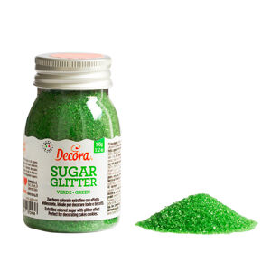 Cukrárske zdobenie Cukrový piesok zelený 100 g