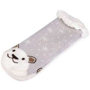 Darčekové ponožky detské Medvedík svetlo sivý veľ. 32-35
