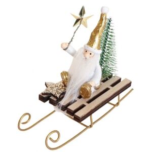 DEKORÁCIA Santa na saniach