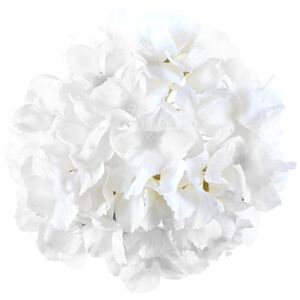Dekorácia umelá kvetina Hortenzia biela 20 cm