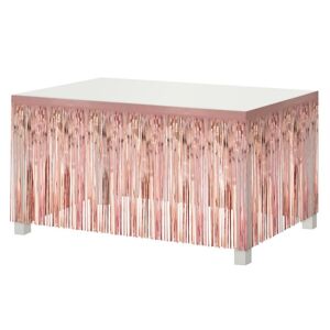 Dekoračné strapce na stôl Rose Gold 80 x 300 cm