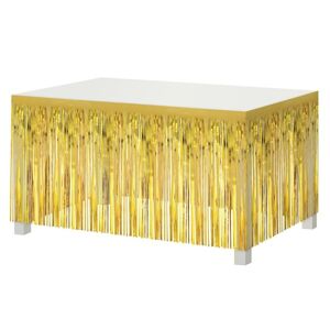 Dekoračné strapce na stôl zlaté 80 x 300 cm