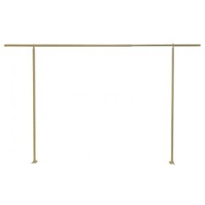 Dekoratívna brána na stôl kovová zlatá 120 - 180 x 106 cm