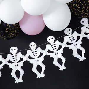 HALLOWEEN girlanda papierová kostlivci 3m