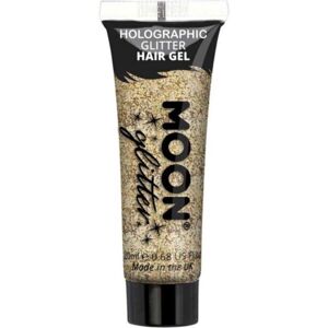 Gél na vlasy s glitrami holografický zlatý 20 ml
