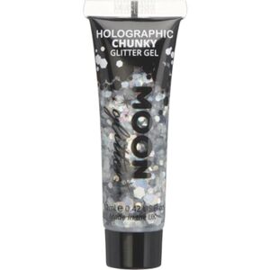 Gél s glitrami holografický strieborný 12 ml