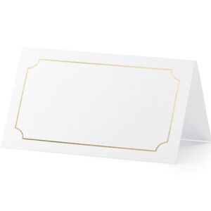 MENOVKY so zlatým rámčekom 9,5x5,5cm 10ks