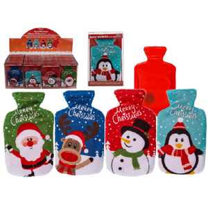 Vreckový termofor s fleecovým obalom Merry Christmas mix motívov