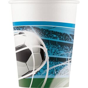 Tégliky papierové Futbal 200 ml 8 ks