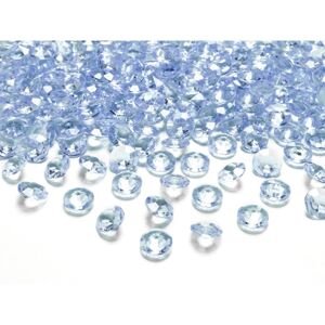 Konfetky diamantové svetlo modré