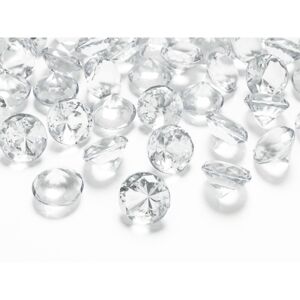 Konfetky diamantové transparentné 20mm