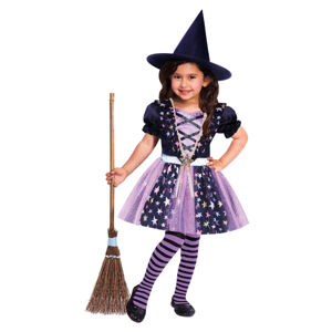 Kostým detský Čarodejnica s hviezdami veľ. 6 - 8 rokov