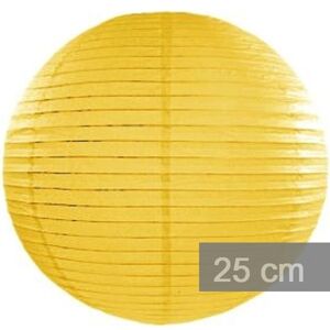 Lampión guľatý 25cm žltý