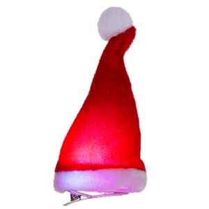 Mini čiapočka Santa na klip s Led 12 cm