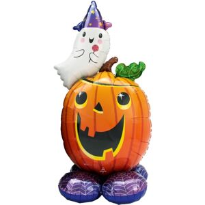Balónik Halloween fóliový Obrí balónik tekvica a duch 140 cm