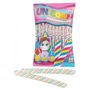 Penové želé Unicorn Long Marshmallow 20 g, 24 ks