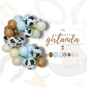 Sada girlanda Cowboy colors 2 m