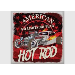 Samolepka na stenu American Hot Rod | 30 x 30 cm | SS 3852
