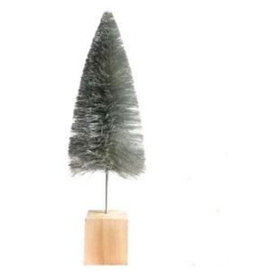 STROMČEK dekoračný STRIEBORNÝ 33 cm 6 ks