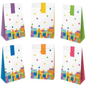 Sáčky papierové na sladkosti Block 10x17,5 cm (6 ks)