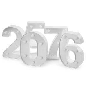 Svietiaca číslica 2024 Happy New Year 16 cm