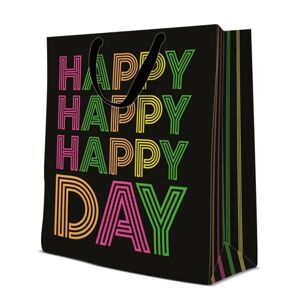 TAŠKA darčeková Birthday Neon 30x41x12cm