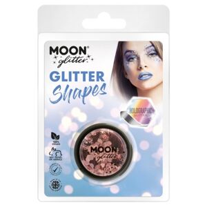 Trblietky Glitter Shapes holografické Rose Gold