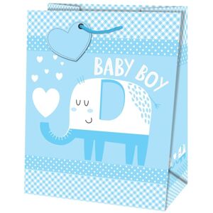 Taška darčeková malá Slon Baby Boy 19x10,2x23 cm