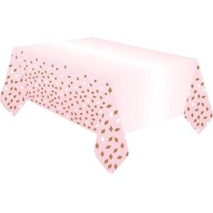 Obrus papierový Rose Gold Konfety 180 x 120 cm
