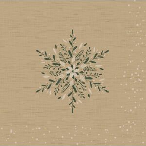 Servítky Dunisoft Natural Charm Vločka 40 x 40 cm 60 ks