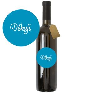 Víno s darčekovým venovaním "Děkuji" Sauvignon