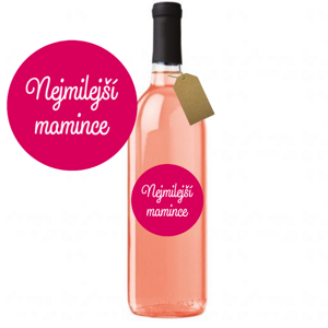 Darčekové víno Zweigeltrebe ružové - "Nejmilejší mamince"