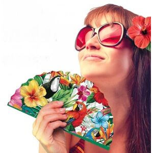 Vejár Hawaii farebný 1 ks