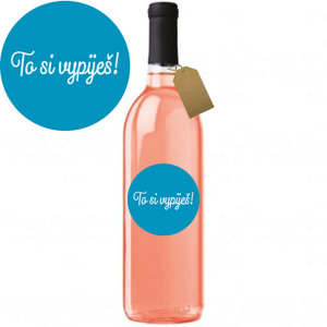 Darčekové víno "To si vypiješ" – Rulandské modré rose 750 ml