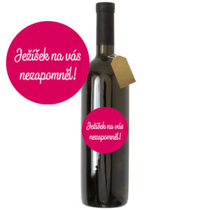 Víno s darčekovou etiketou Rulandské šedé - "Ježíšek na vás nezapomněl"