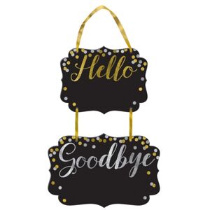 ZÁVESNÝ nápis Hello Goodbye