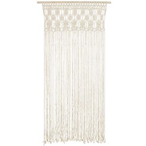 Záves Macrame, smotanovo biely, 94,5 x 171 cm