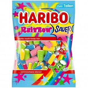 Želé klátiky s kyslou náplňou Haribo Rainbow 85 g